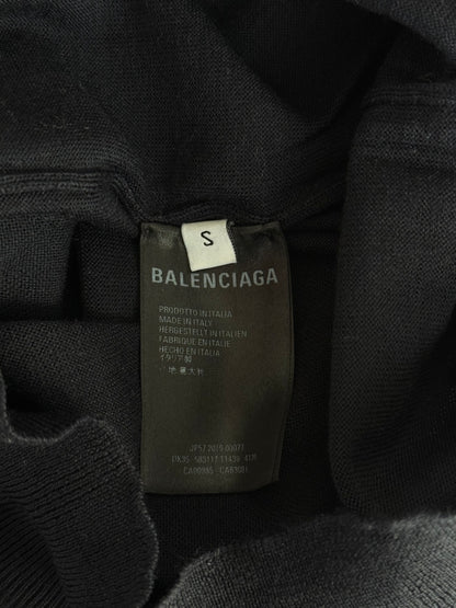 Balenciaga Black & White BB Logo Knit Sweater