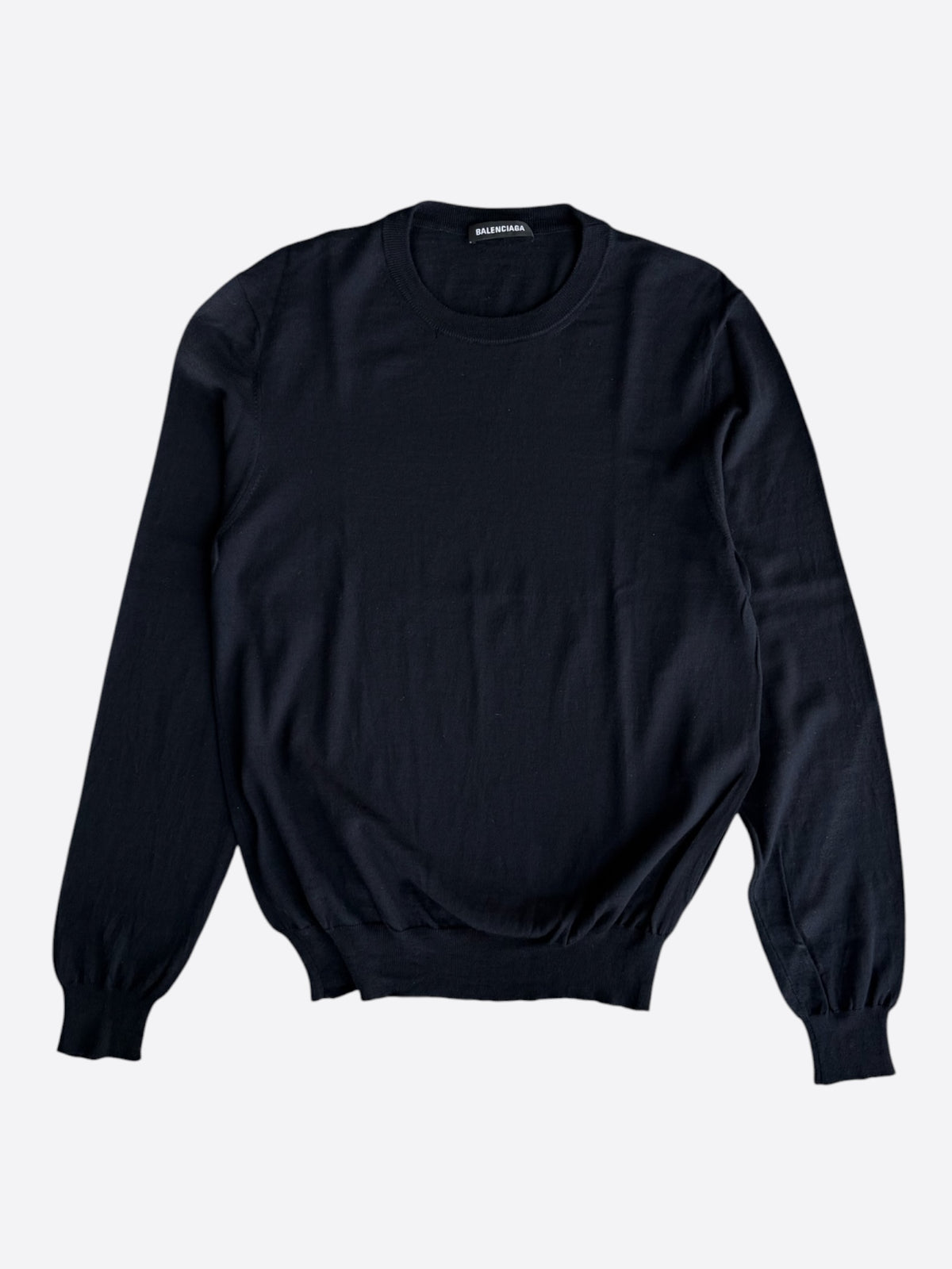 Balenciaga Black & White BB Logo Knit Sweater