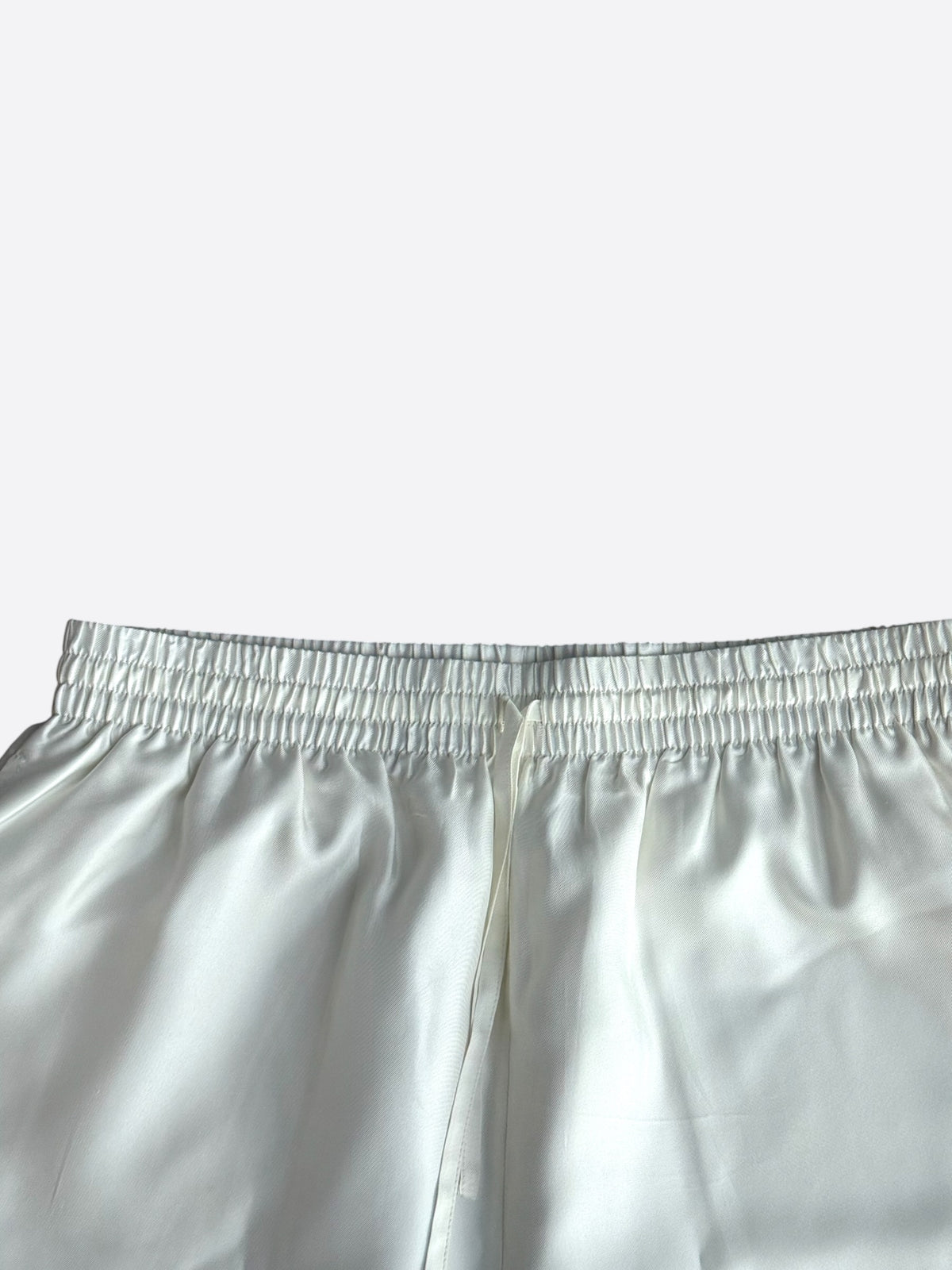 Casablanca White, Green & Red Airways Silk Shorts