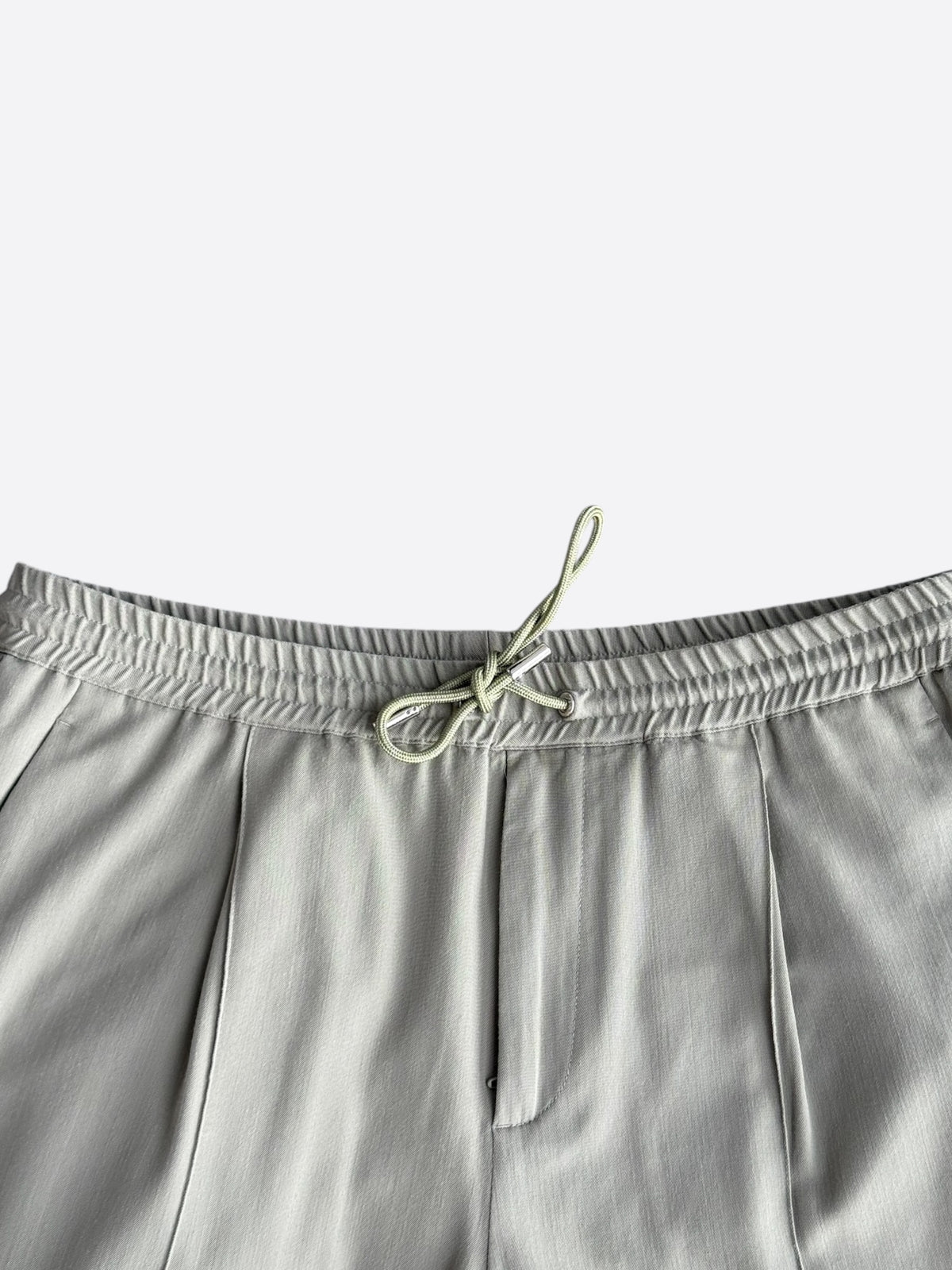 Dior Beige Pleated Wool Jogger Pants