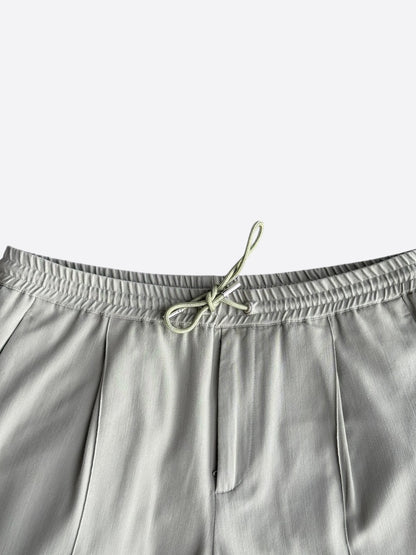 Dior Beige Pleated Wool Jogger Pants