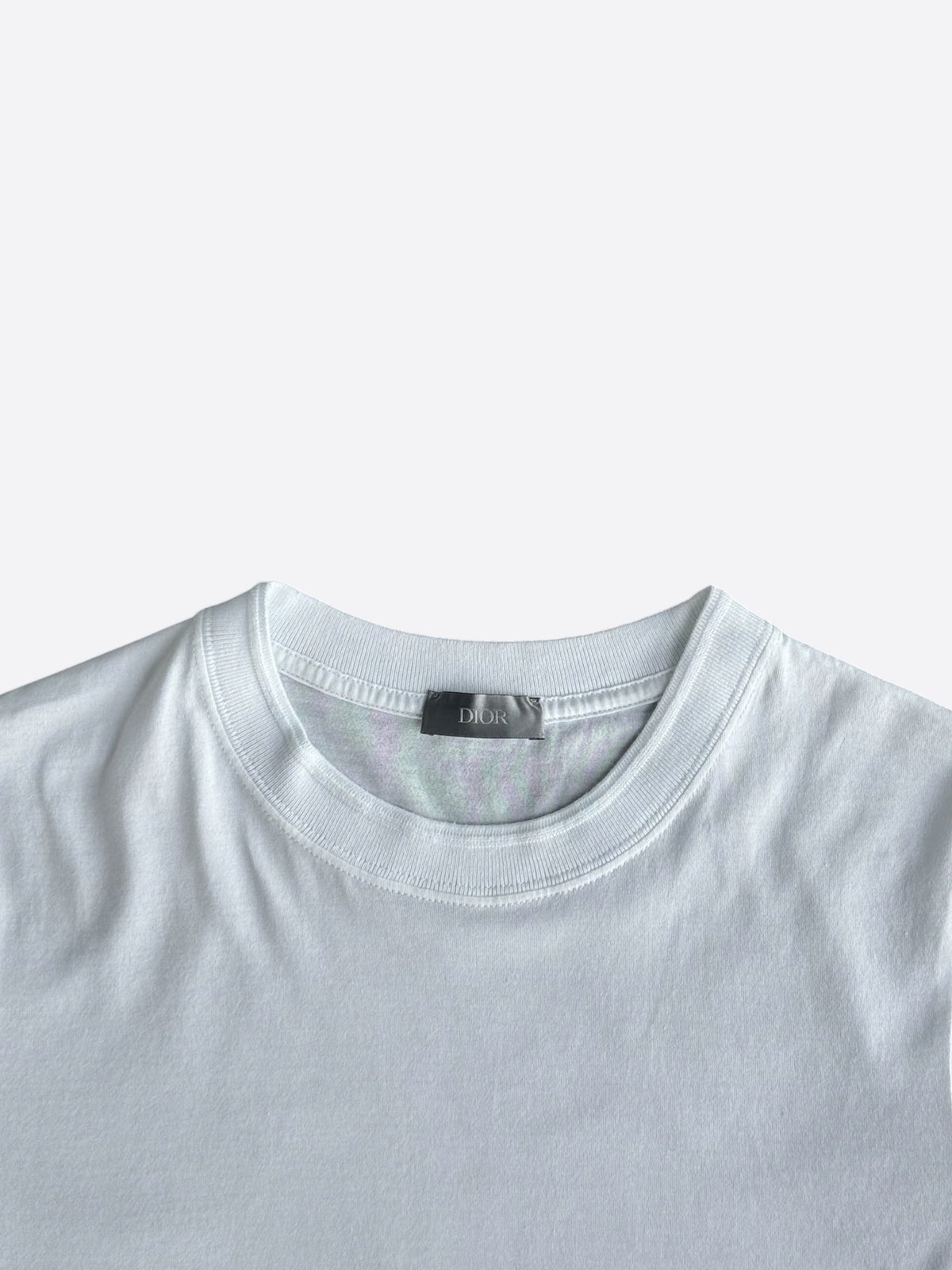 Dior White Mini CD Icon Embroidered T-Shirt