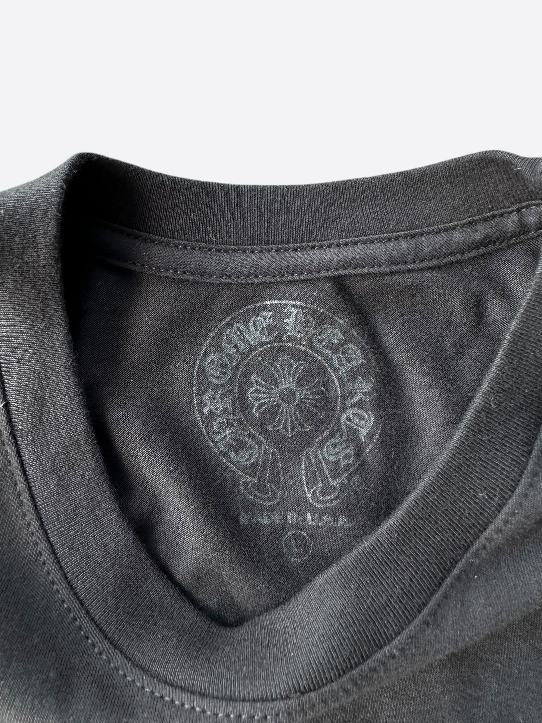 Tシャツ・カットソー Chrome Hearts Horseshoe Logo T-Shirt Black Malibu Exclusive Chrome Hearts Black & White Malibu Horseshoe Logo T-Shirt