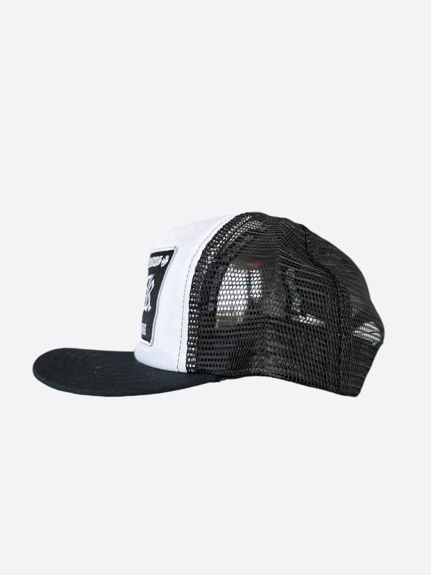 Chrome Hearts Black & White F**K Trucker Hat