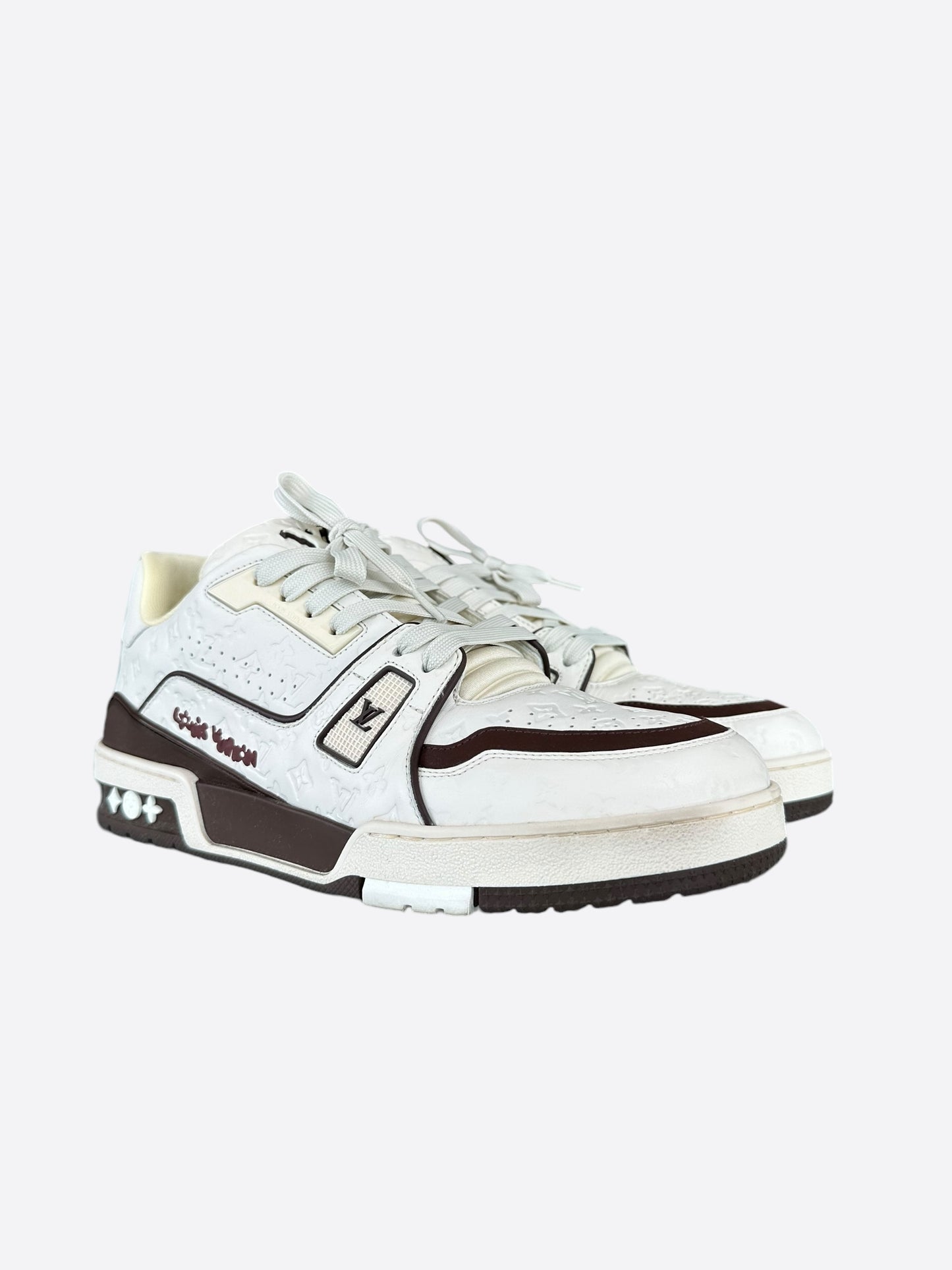 Louis Vuitton Tyler White & Brown Monogram Trainers