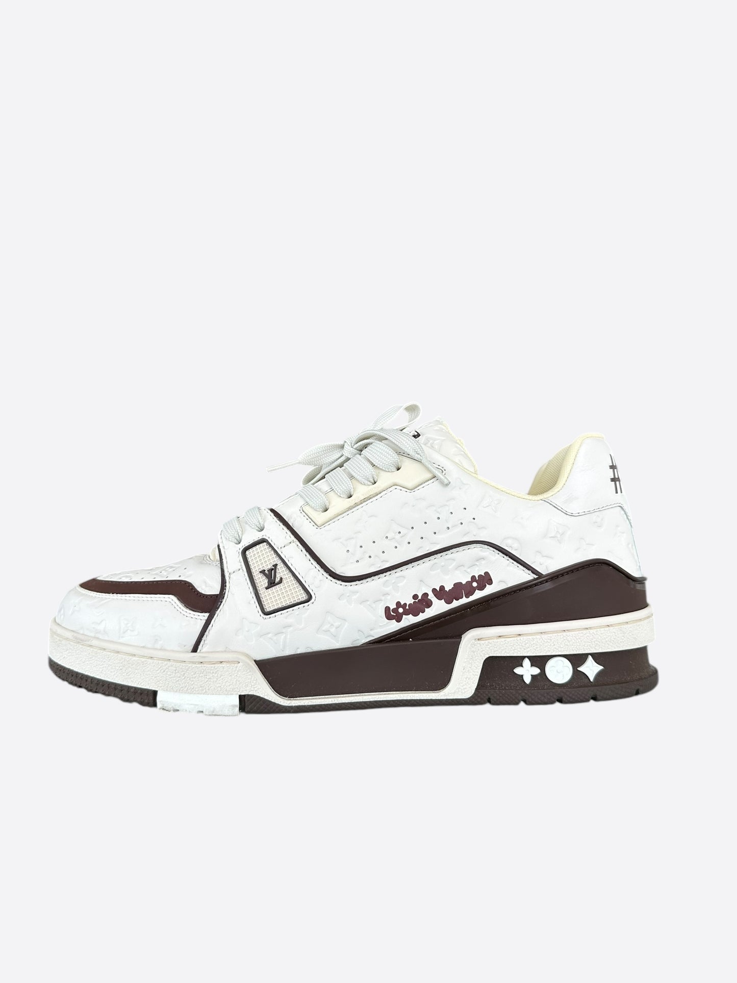 Louis Vuitton Tyler White & Brown Monogram Trainers