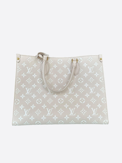 Louis Vuitton Beige Empreinte Monogram Spring In The City On The Go MM