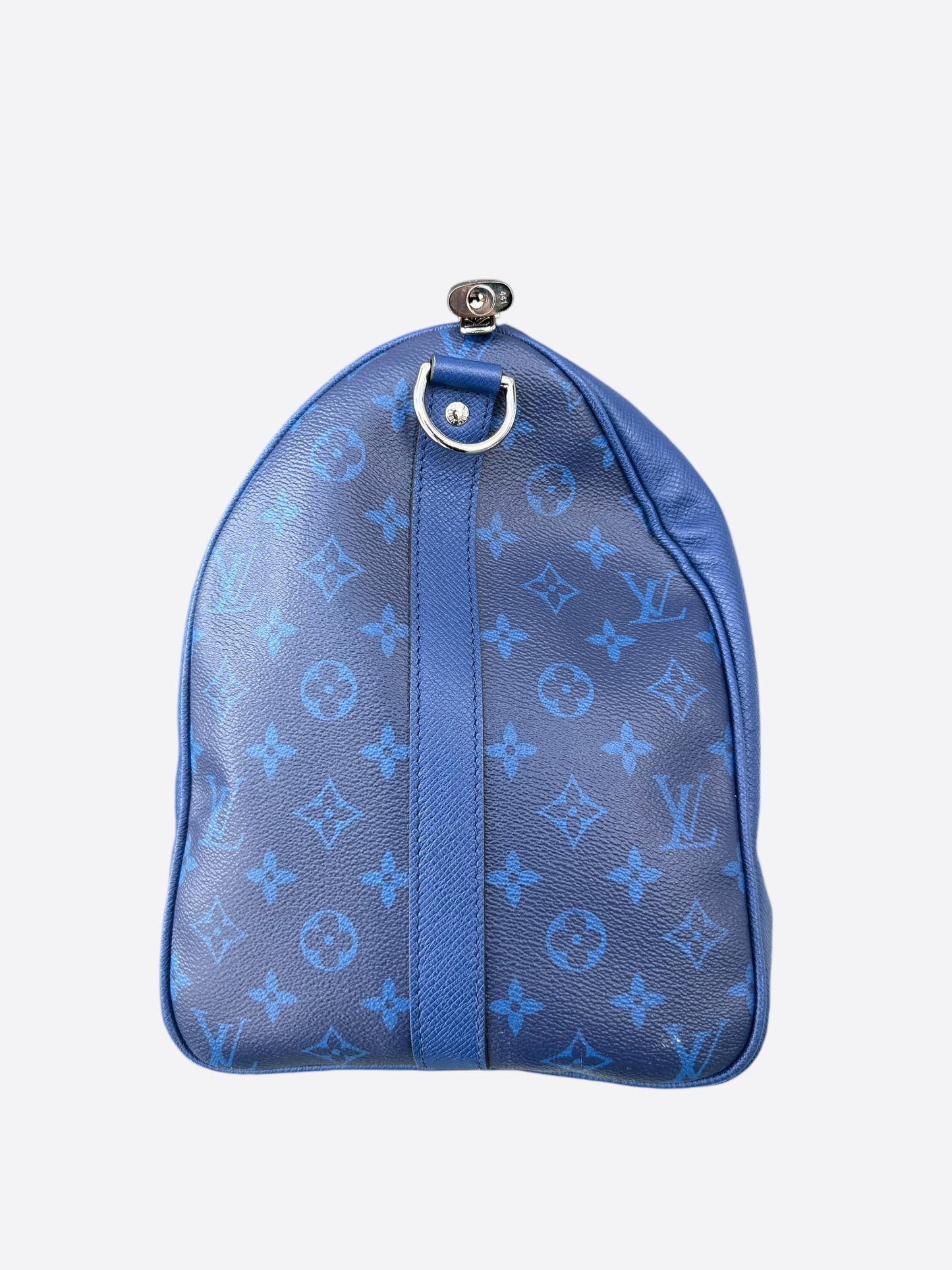 Louis Vuitton Blue Taigarama Monogram Keepall 50