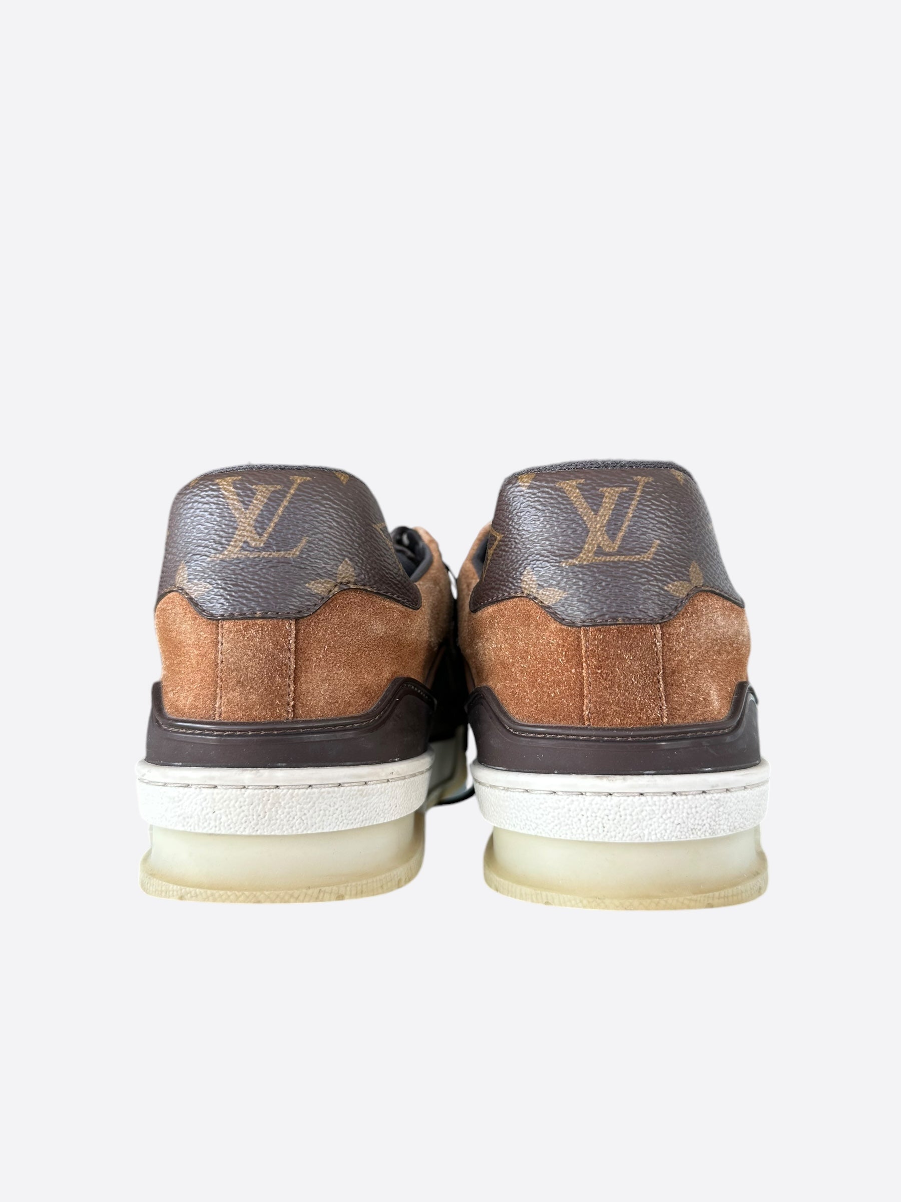 Louis high quality Vuitton Monogram Suede Sneakers