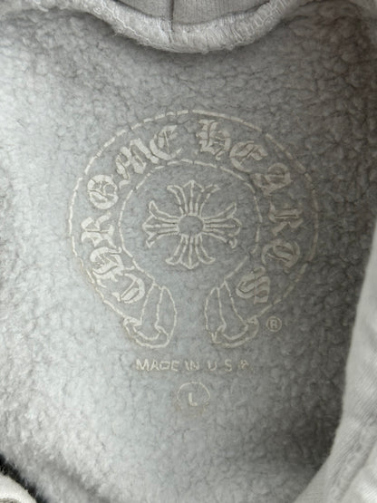 Chrome Hearts Rolling Stones White & Red Horseshoe Logo Hoodie