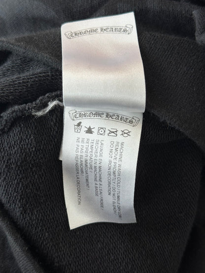 Chrome Hearts Black & White Cemetery Jacquard Horseshoe Logo Hoodie