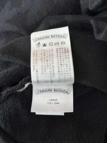 Chrome Hearts Black & White Cemetery Jacquard Horseshoe Logo Hoodie