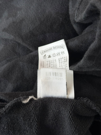 Chrome Hearts Black & White Cemetery Jacquard Horseshoe Logo Hoodie