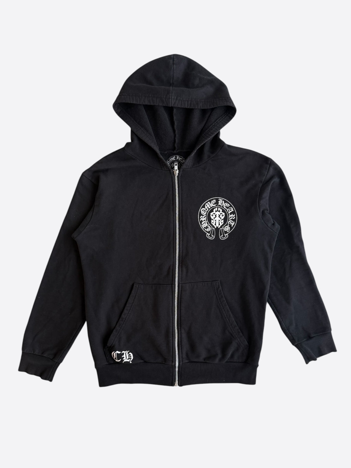 Chrome Hearts Black USA Flag Zip Up Hoodie