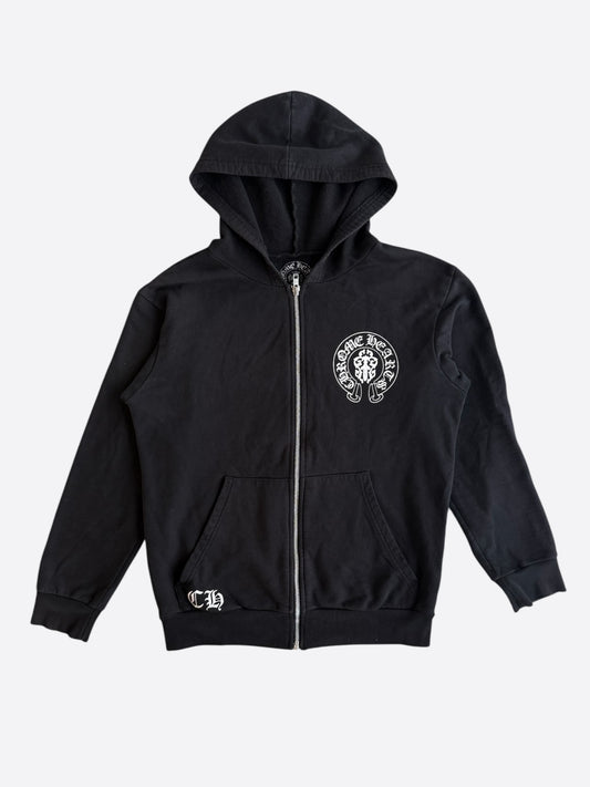 Chrome Hearts Black USA Flag Zip Up Hoodie