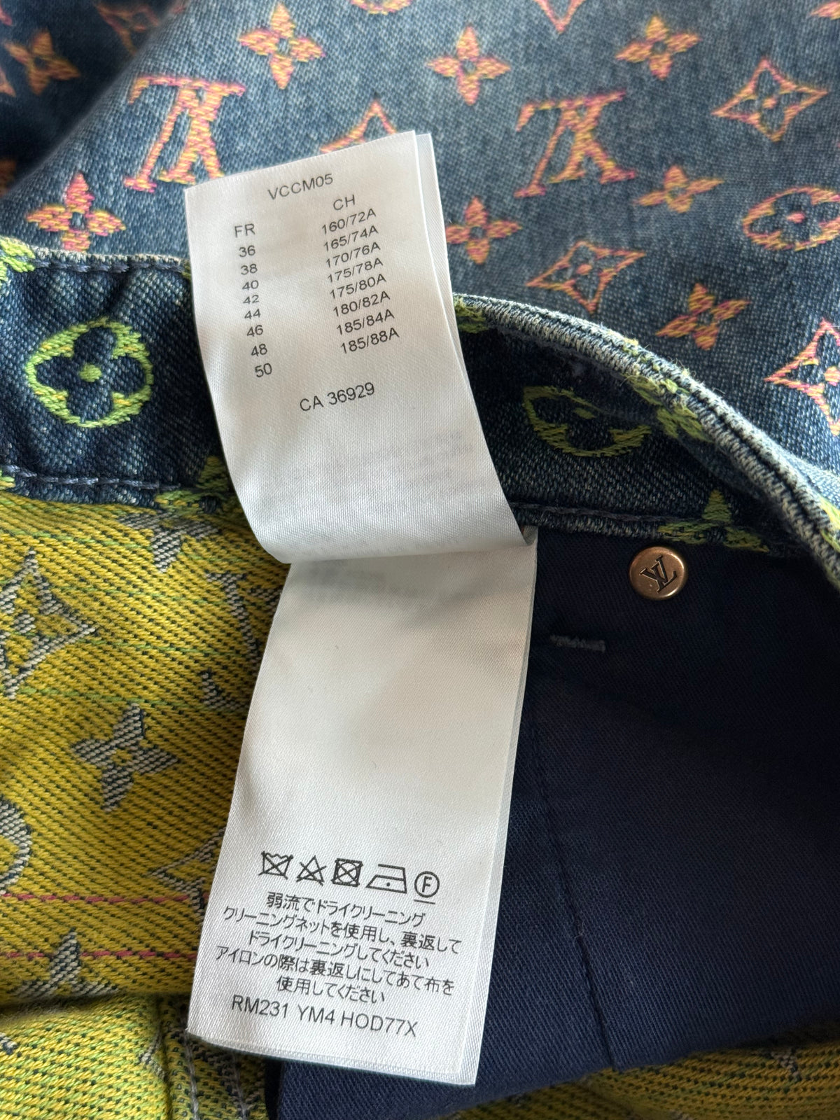 Louis Vuitton Blue Rainbow Monogram Denim Shorts