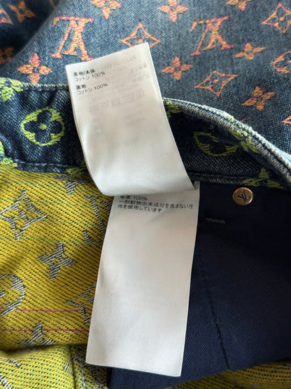 Louis Vuitton Blue Rainbow Monogram Denim Shorts
