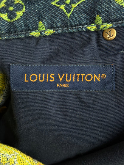 Louis Vuitton Blue Rainbow Monogram Denim Shorts