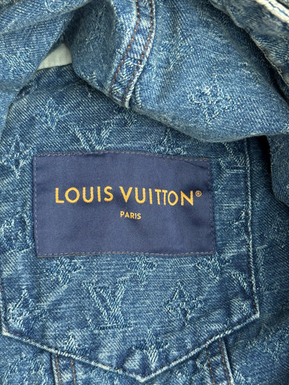 Louis Vuitton Blue Jacquard Monogram Denim Jacket