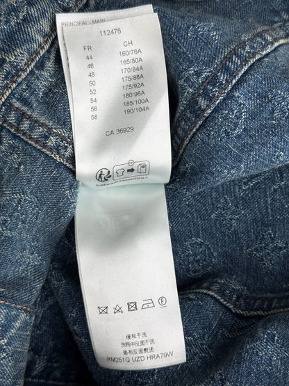 Louis Vuitton Blue Jacquard Monogram Denim Jacket