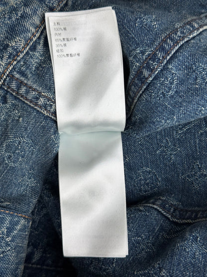 Louis Vuitton Blue Jacquard Monogram Denim Jacket