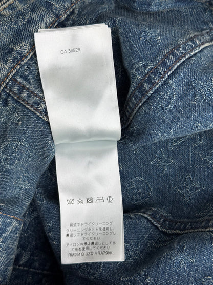 Louis Vuitton Blue Jacquard Monogram Denim Jacket