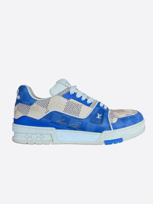 Louis Vuitton Blue Damier Azur Trainers