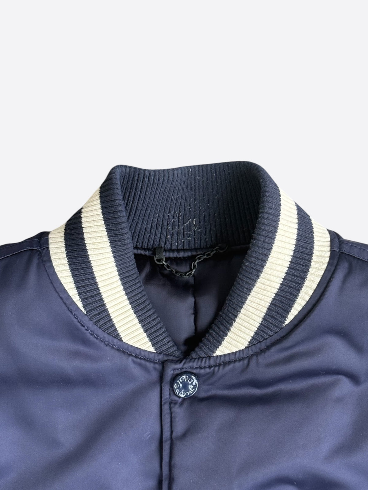 Louis Vuitton Navy & White Crystal Lovers Varsity Jacket