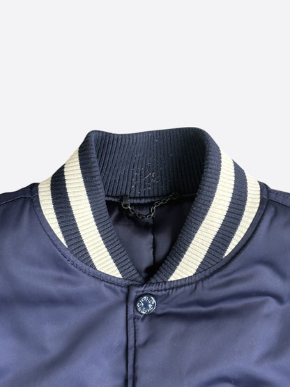 Louis Vuitton Navy & White Crystal Lovers Varsity Jacket
