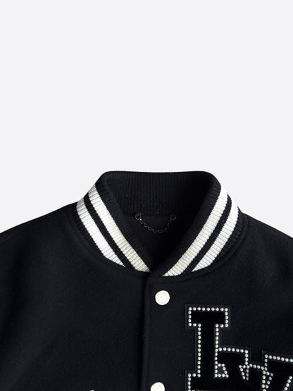 Louis Vuitton Black & White Signature Studded Varsity