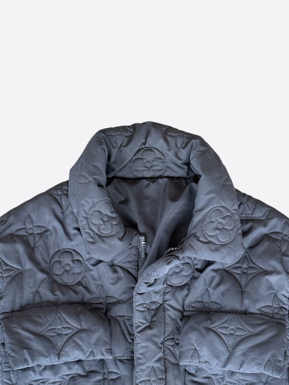 Louis Vuitton Navy Monogram Padded Jacket