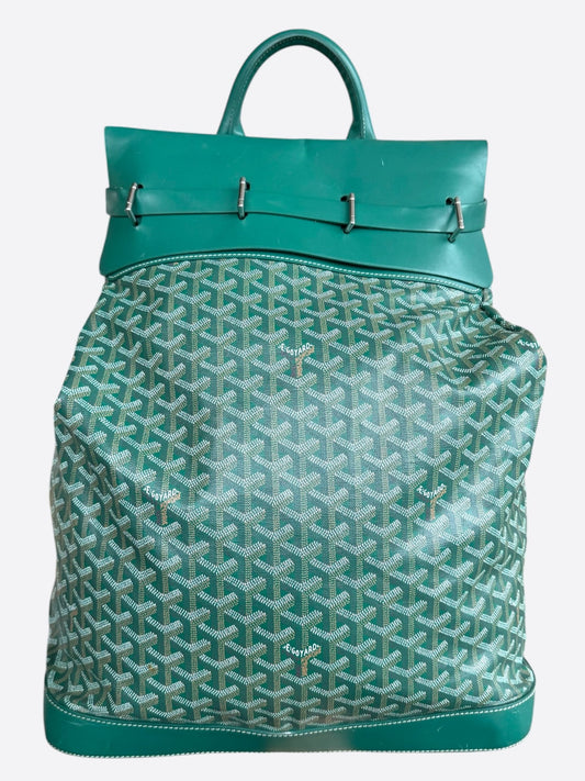 Goyard Green Steamer Backpack