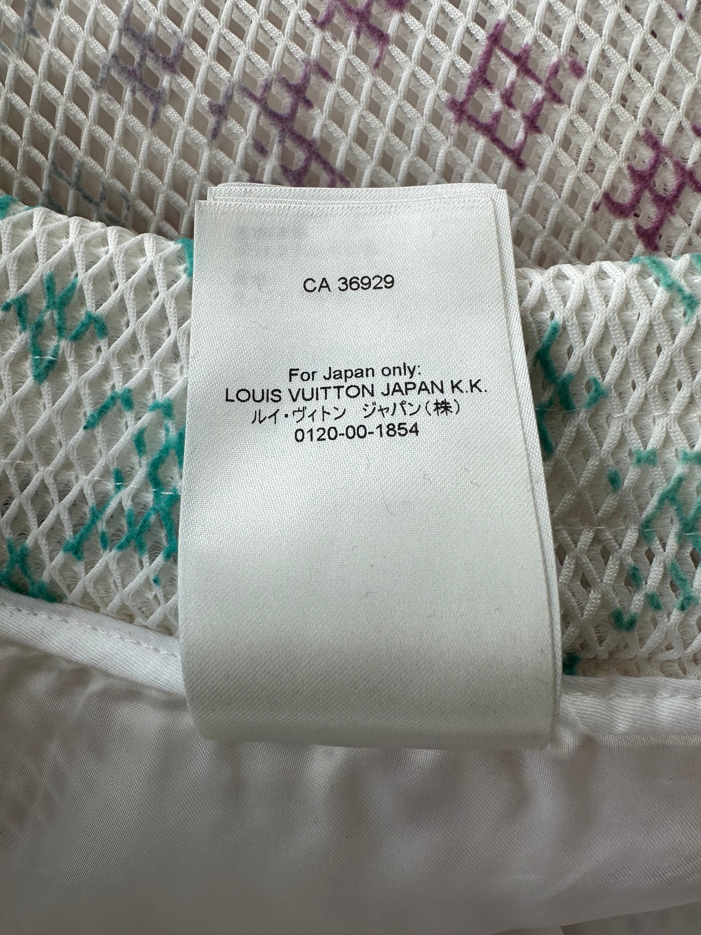 Louis Vuitton White Rainbow Monogram Mesh Shorts