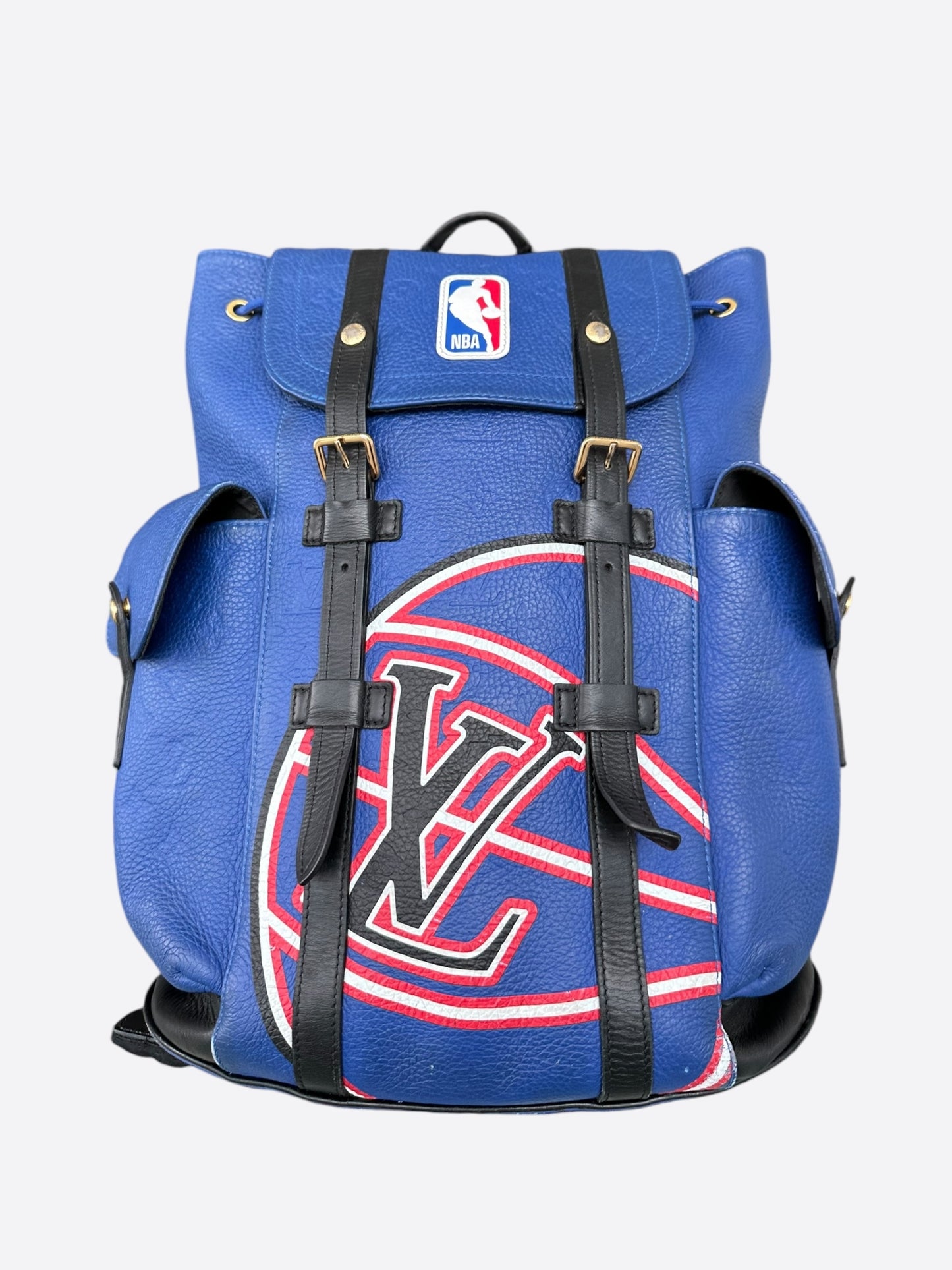 Louis Vuitton NBA Blue Monogram Christopher Backpack