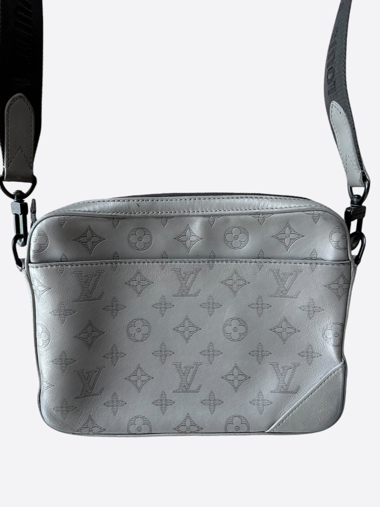 Louis Vuitton Grey Shadow Monogram Duo Messenger