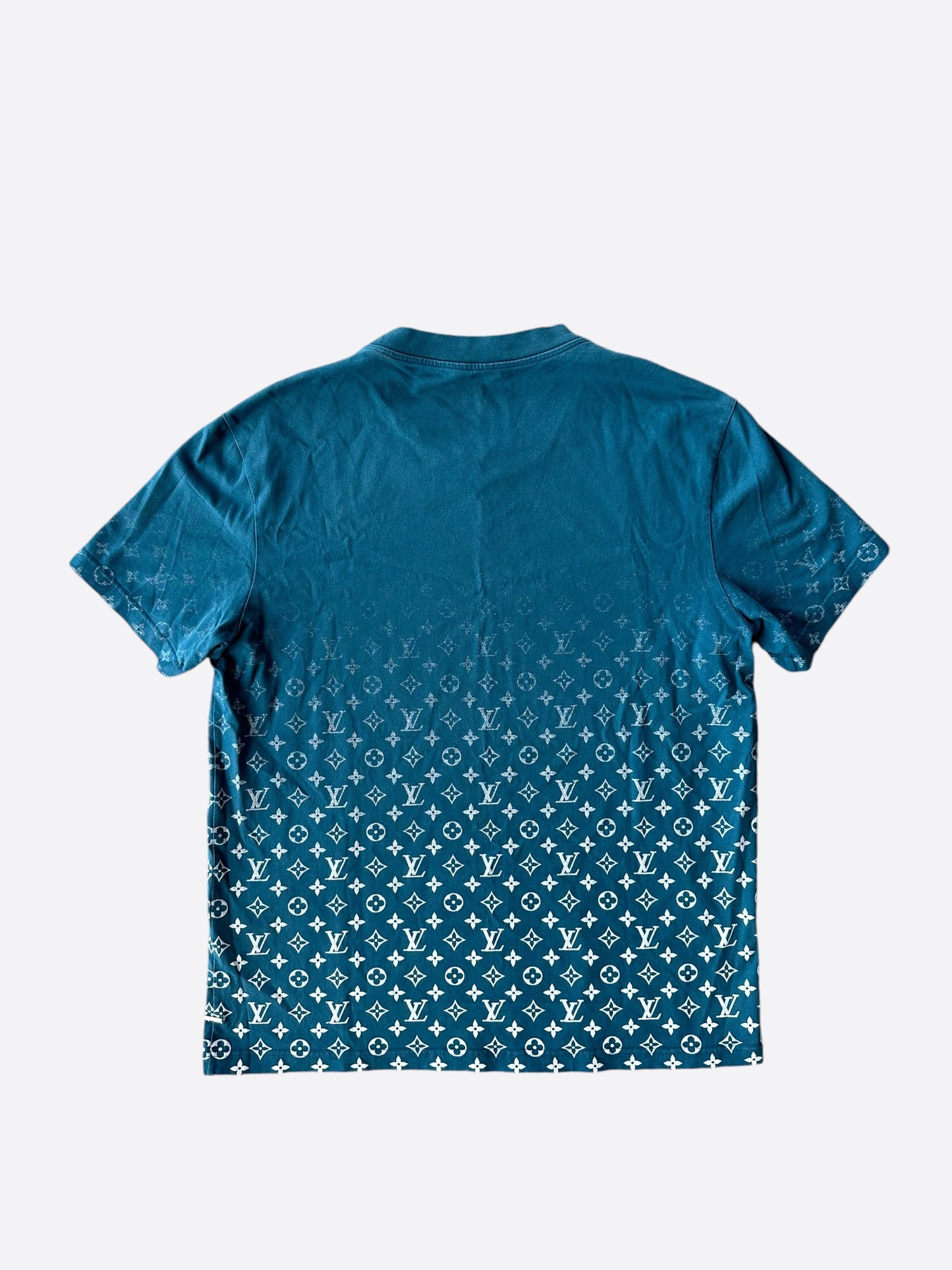 Louis Vuitton Blue & White Gradient Monogram T-Shirt