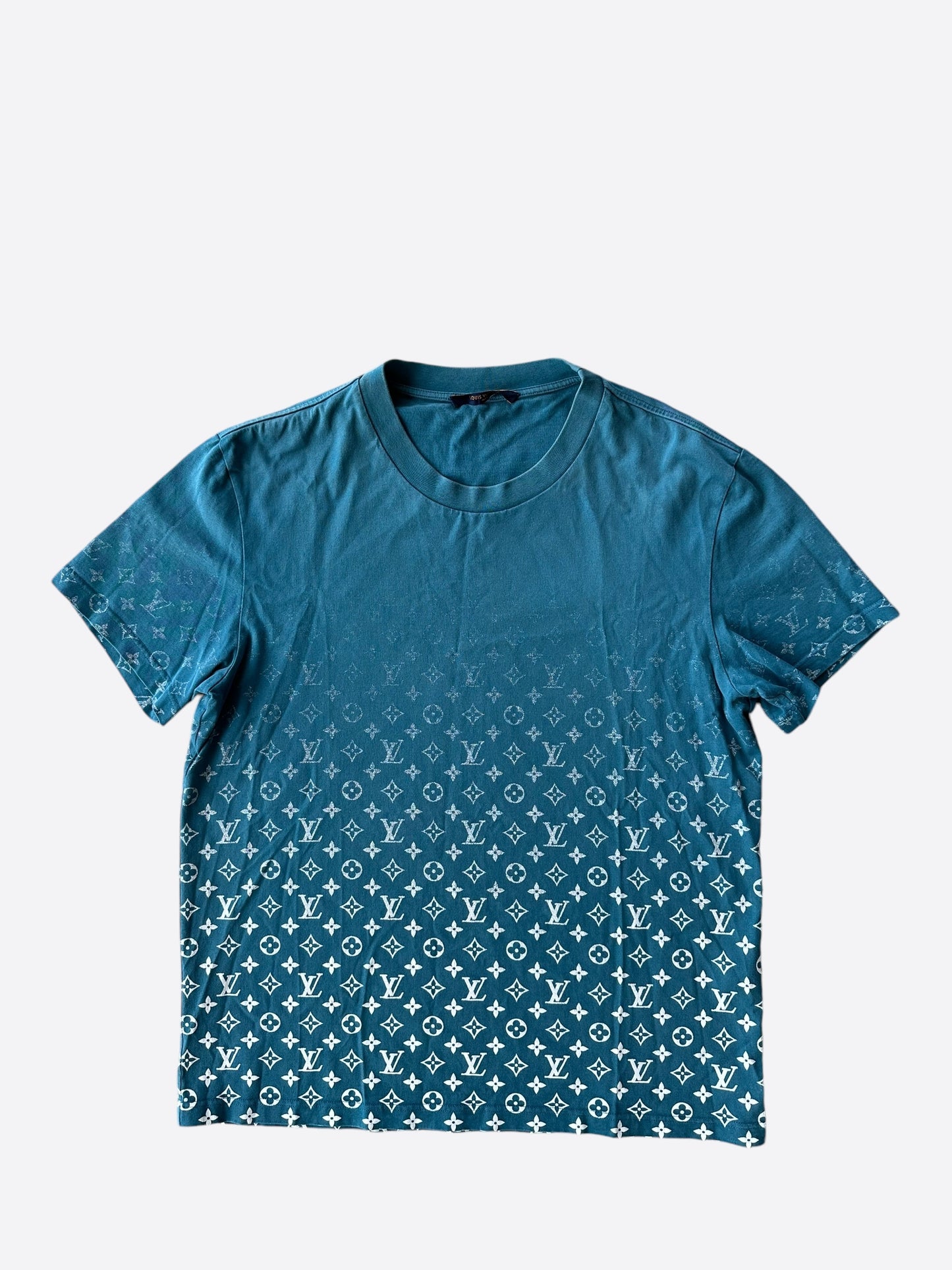 Louis Vuitton Blue & White Gradient Monogram T-Shirt