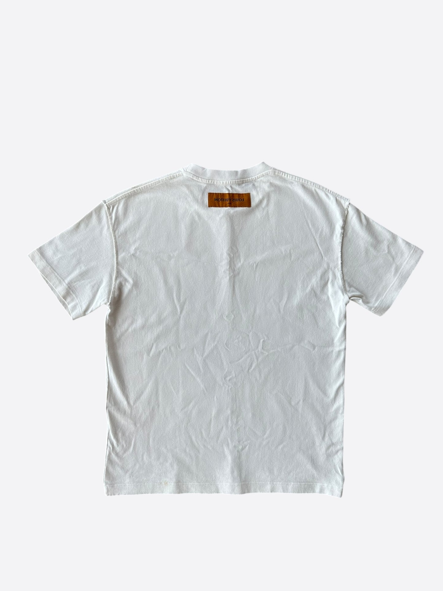 Louis Vuitton White Flower Tapestry T-Shirt