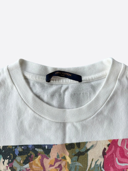 Louis Vuitton White Flower Tapestry T-Shirt