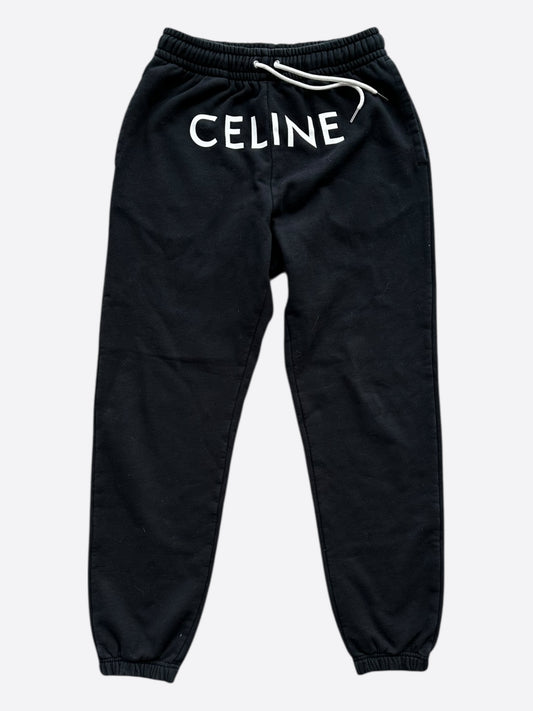 Celine Black & White Logo Sweatpants