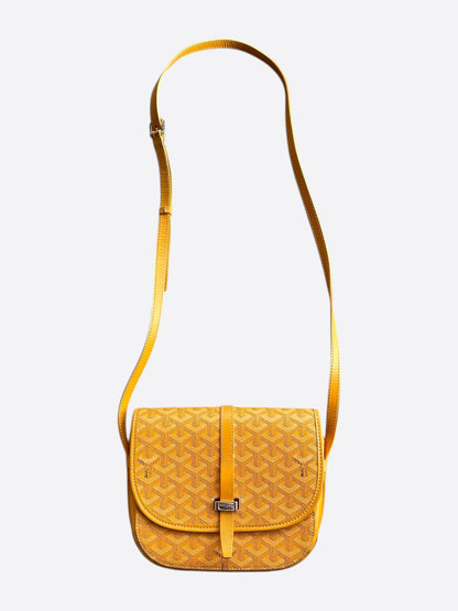 Goyard Yellow Belvedere PM Messenger Bag