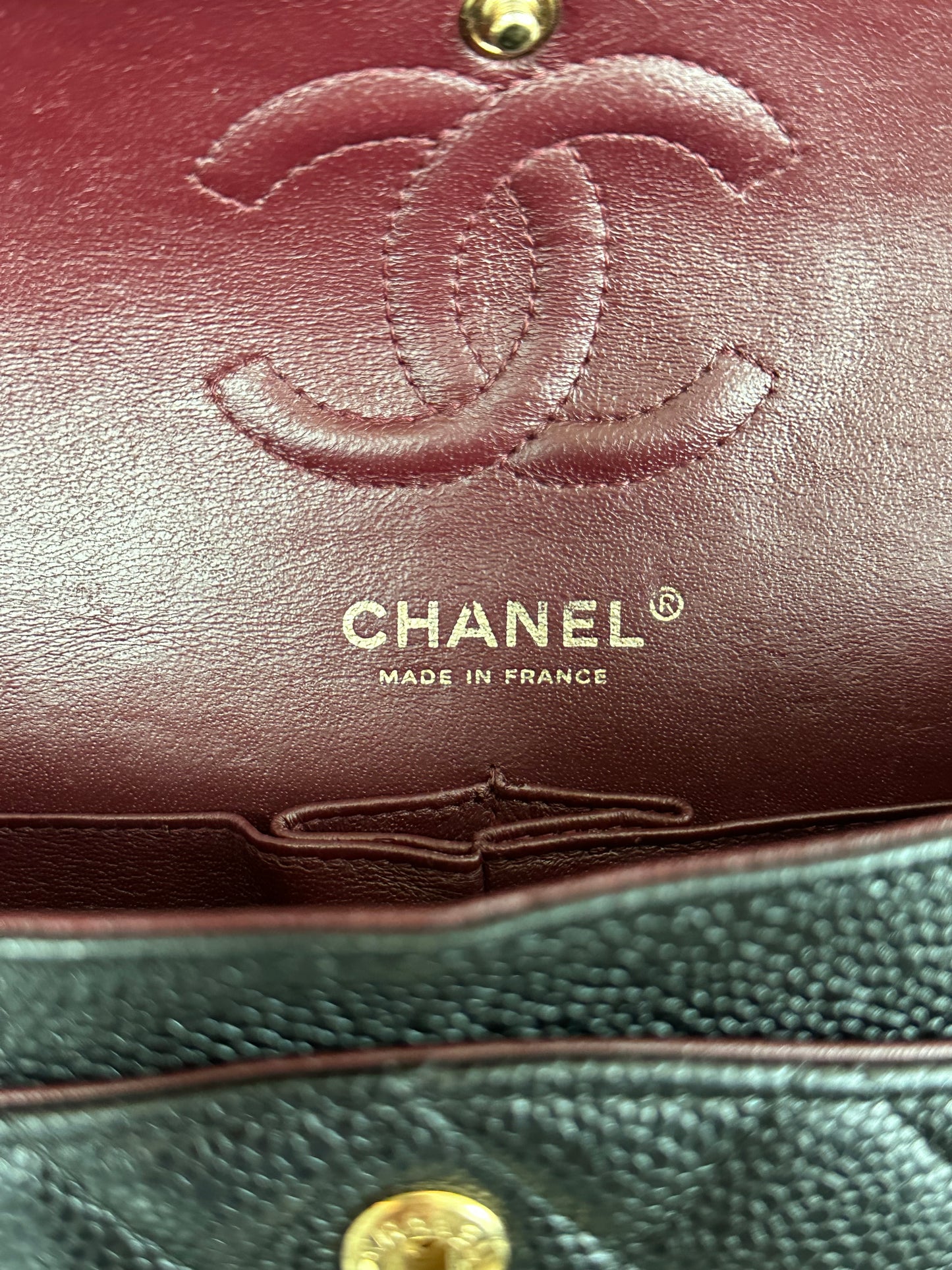 Chanel Black Caviar Quilted Small Flap Bag