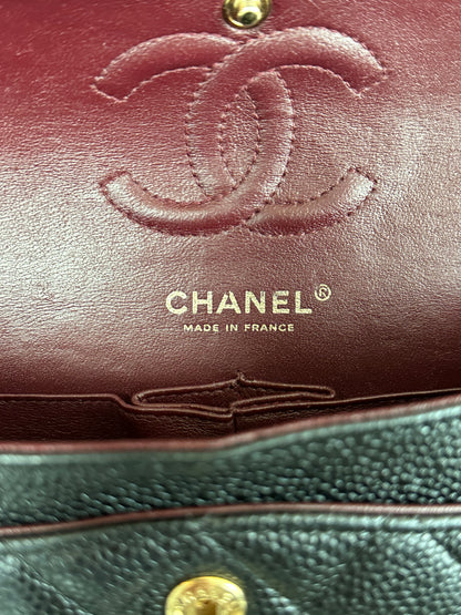 Chanel Black Caviar Quilted Small Flap Bag