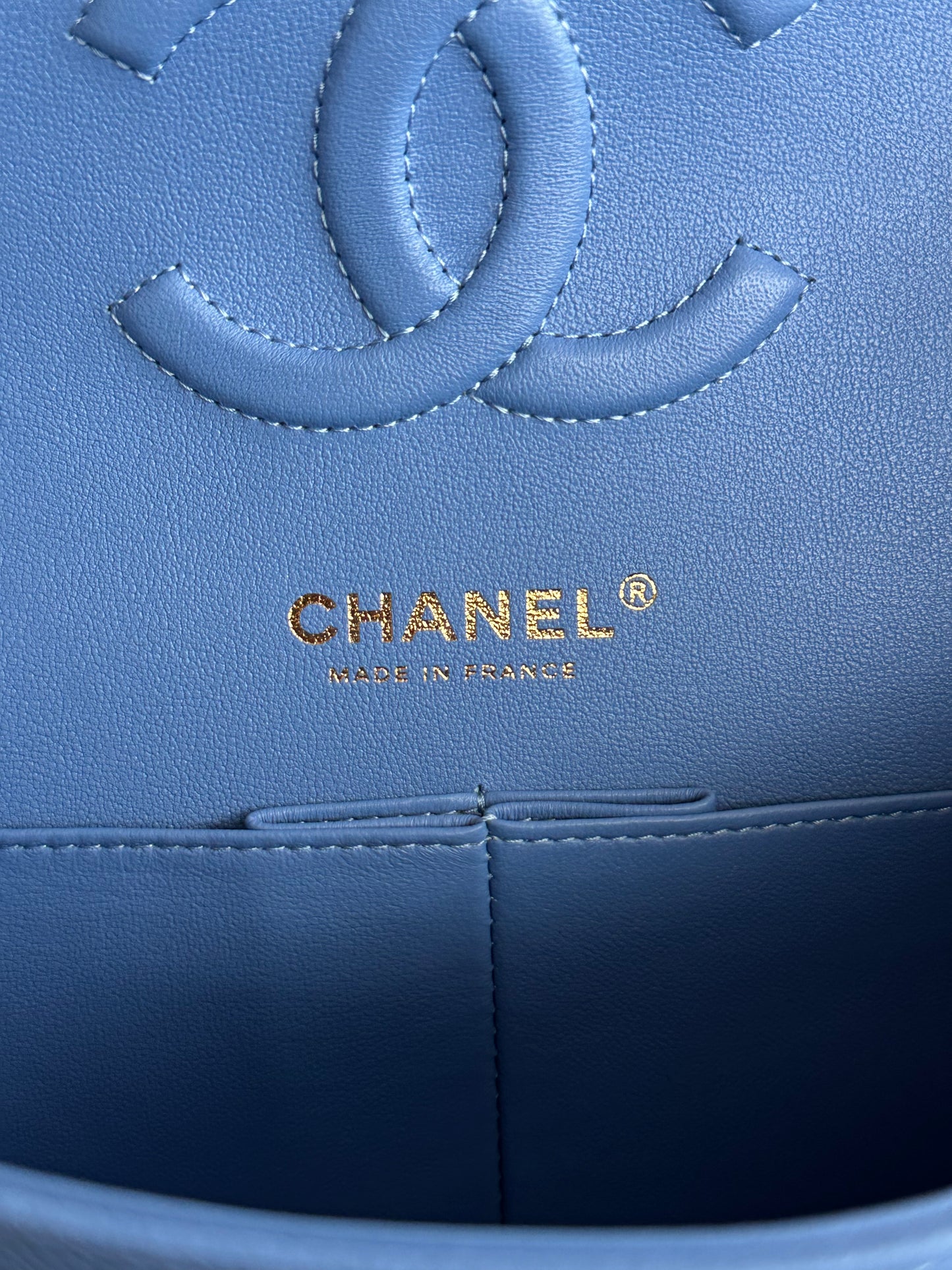 Chanel Blue Caviar Quilted Medium Flap Bag