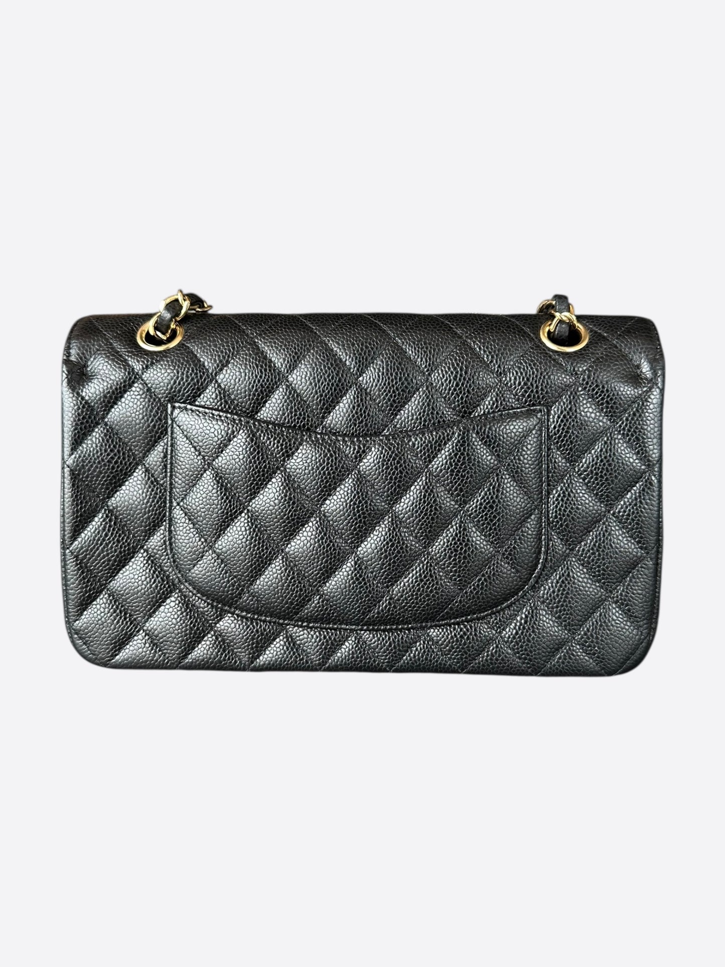 Chanel Black Caviar Quilted Medium Flap Bag