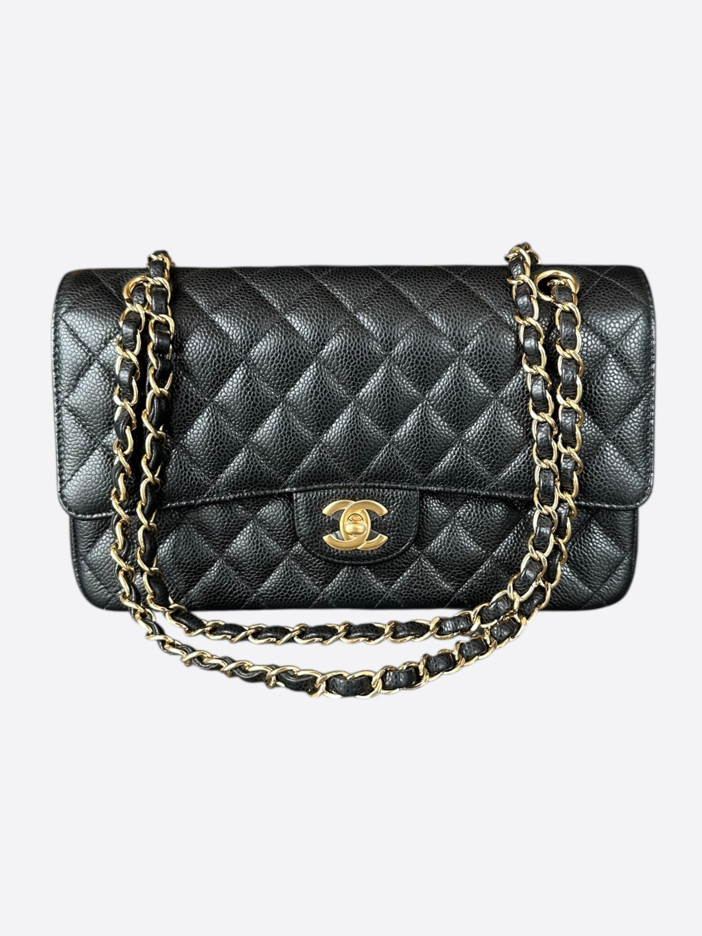 Chanel Black Caviar Quilted Medium Flap Bag