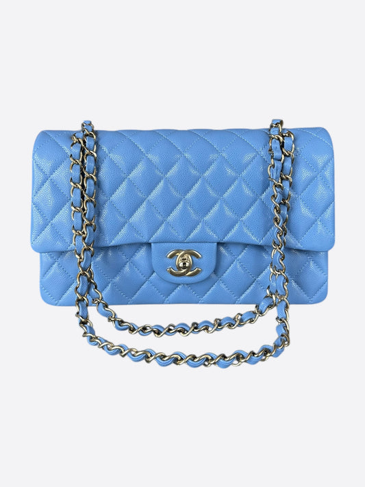 Chanel Blue Caviar Quilted Medium Flap Bag
