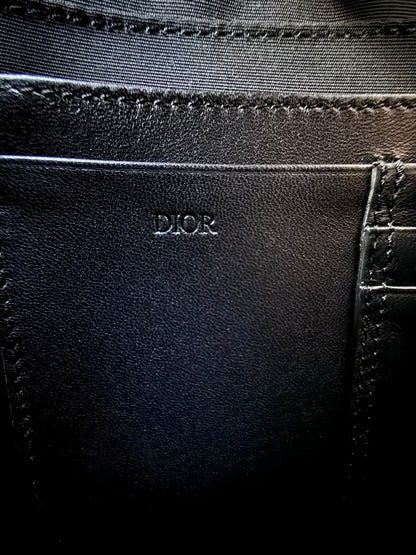 Dior Black Crocodile Clutch Bag