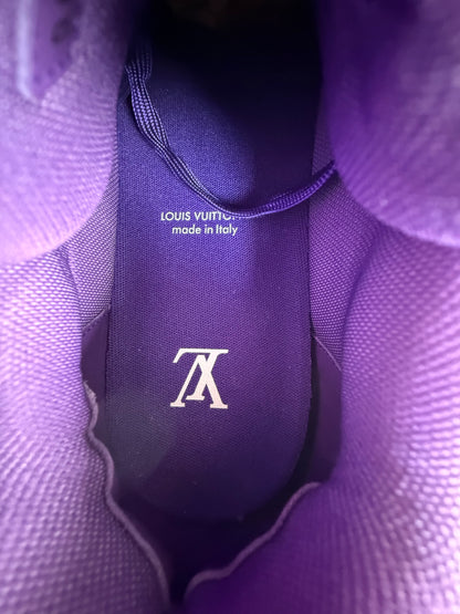 Louis Vuitton Metallic Purple Patent Leather Trainers