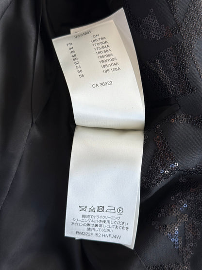 Louis Vuitton Black Sequin Monogram Blazer Jacket